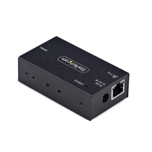 Picture of Startech.Com 1-Port Serial To Ethernet Adapter, 802.3af Poe Ip Serial Device Server for Remote RS232 Devices, Wall/Din Rail Mountable, RJ45 Lan To DB9 Serial Converter, Taa - I13P-SERIAL-ETHERNET