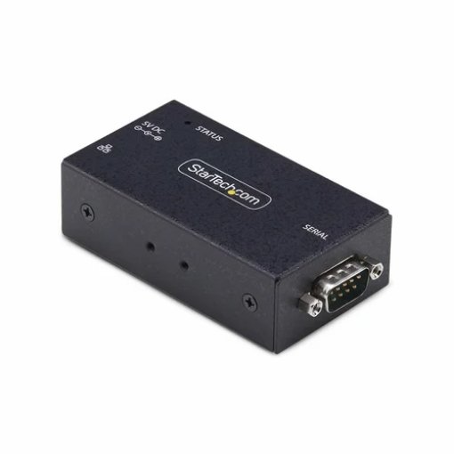 Picture of Startech.Com 1-Port Serial To Ethernet Adapter, Ip Serial Device Server for Remote RS232 Devices, Wall/Din Rail Mountable, Metal Housing, RJ45 Lan To DB9 Serial Converter - I13-SERIAL-ETHERNET