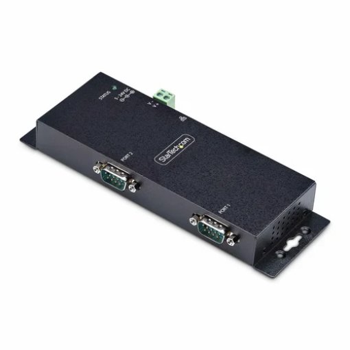 Picture of Startech.Com 2-Port Serial To Ethernet Adapter, Ip Serial Device Server for Remote RS232 Devices, Wall/Din Rail Mountable, Metal Housing, RJ45 Lan To DB9 Serial Converter - I23-SERIAL-ETHERNET
