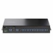 Picture of Startech.Com 16-Port Industrial Usb 5Gbps Hub with Power Adapter, Metal Enclosure, Mountable, Esd Protection, Terminal Block Power, Usb Charging, Dual-Host Switch - Taa - S5g16ainds-Usb-A-Hub
