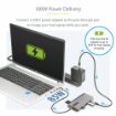 Picture of Startech.Com Usb-C Triple-Monitor Multiport Adapter, Dual 4K 60Hz + 4K 30Hz Hdmi & Displayport, 4-Port Usb Hub, 100W Pd Pass-Through, Gbe, Sd/Microsd Card Readers - 154B-USBC-MULTIPORT