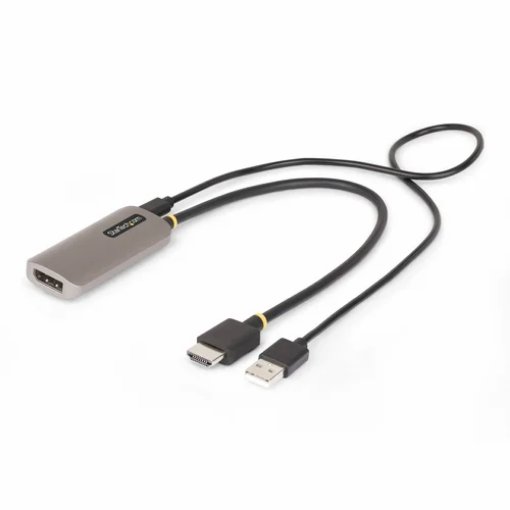 Picture of Startech.Com 1ft (30cm) Hdmi To Displayport Adapter Cable, 8K 60Hz, Active Hdmi 2.1 To Dp 1.4 Video Converter, Usb Bus Powered with Included Cable - 148B-HDMI-DP-8K
