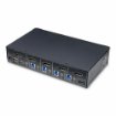 Picture of Startech.Com 4-Port Displayport Kvm Switch, Single 4K 60Hz Monitor, 6x Usb Ports, Push-Button & Hotkey Switching, Displayport 1.2, Os Independent, Taa Compliant - P4ad122-Kvm-Switch