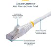 Picture of Startech.Com 12m White CAT8 Ethernet Cable, Snagless RJ45, 25G/40G, 2000MHz, 100W Poe++, S/Ftp, 26AWG Pure Bare Copper Wire, Lszh, Shielded Network Patch Cord W/Strain Reliefs, Fluke Channel Tested - NLWH-12M-CAT8-PATCH
