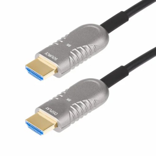 Picture of Startech.Com 30ft (9.1m) Hdmi 2.1 Hybrid Active Optical Cable (Aoc), Cmp, Plenum Rated, 8K Ultra High Speed Hdmi 2.1/2.0 Fiber Optic Cable, 48Gbps, 8K 60Hz/4K 120Hz, HDR10+/FRL/TMDS/eARC - 8K-A-30F-HDMI-CABLE