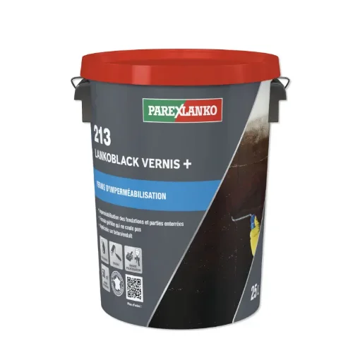Parexlanko Bituminous Waterproofing Varnish Lankoblack - 25L - L21325 product image