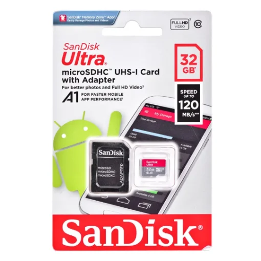 Picture of Sandisk Ultra 32 Gb Microsdhc Class 10 - SDSQUA4-032G-GN6MA