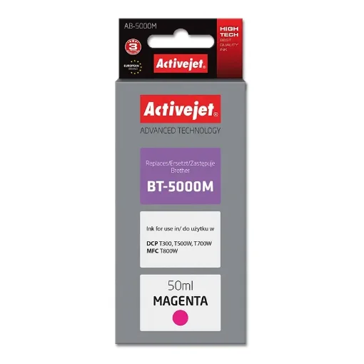 Picture of Activejet AB-5000M Ink (Replacement for Brother BT-5000M; Supreme; 50 Ml; Magenta) - AB-5000M