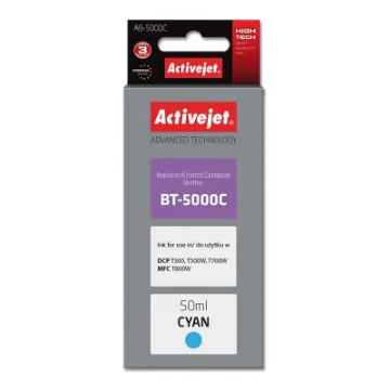 Picture of Activejet AB-5000C Ink (Replacement for Brother BT-5000C; Supreme; 50 Ml; Cyan) - AB-5000C