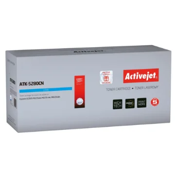 Picture of Activejet ATK-5280CN Toner (Replacement for Kyocera TK-5280C; Supreme; 11000 Pages; Cyan) - ATK-5280CN