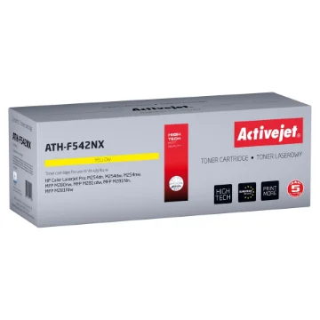 Picture of Activejet ATH-F542NX Toner (Replacement for Hp 540 CF542X; Supreme; 2500 Pages; Yellow) - ATH-F542NX