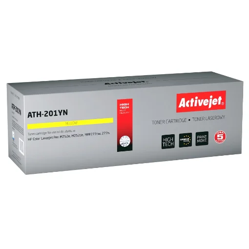 Picture of Activejet ATH-201YN Toner (Replacement for Hp 201A CF402A; Supreme; 1,400 Pages; Yellow) - ATH-201YN
