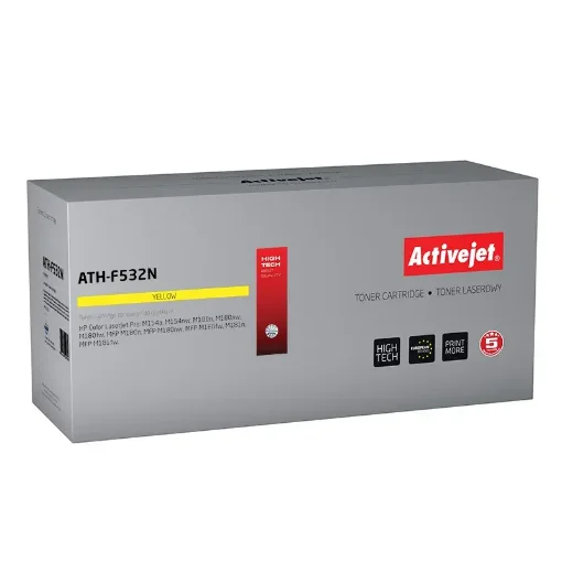 Picture of Activejet ATH-F532N Toner (Replacement for Hp 205A CF532A; Supreme; 900 Pages; Yellow) - ATH-F532N