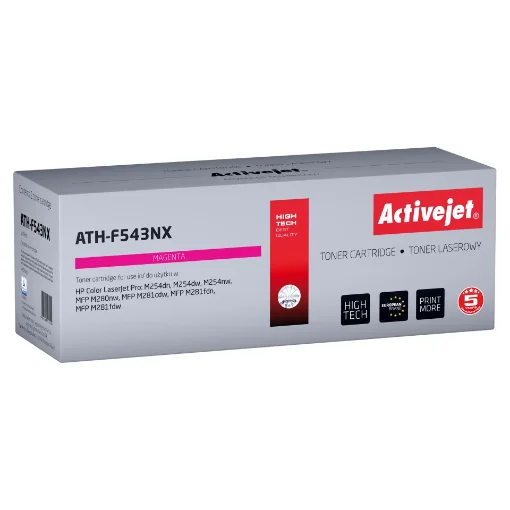 Picture of Activejet ATH-F543NX Toner (Replacement for Hp 540 CF543X; Supreme; 2500 Pages; Magenta) - ATH-F543NX