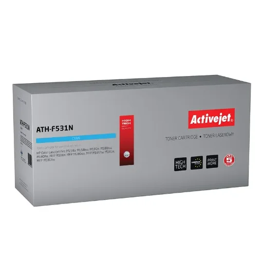 Picture of Activejet ATH-F531N Toner (Replacement for Hp 205A CF531A; Supreme; 900 Pages; Cyan) - ATH-F531N