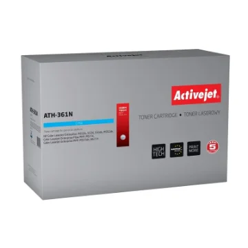 Picture of Activejet ATH-361N Toner (Replacement for Hp 508A CF361A; Supreme; 5000 Pages; Cyan) - ATH-361N