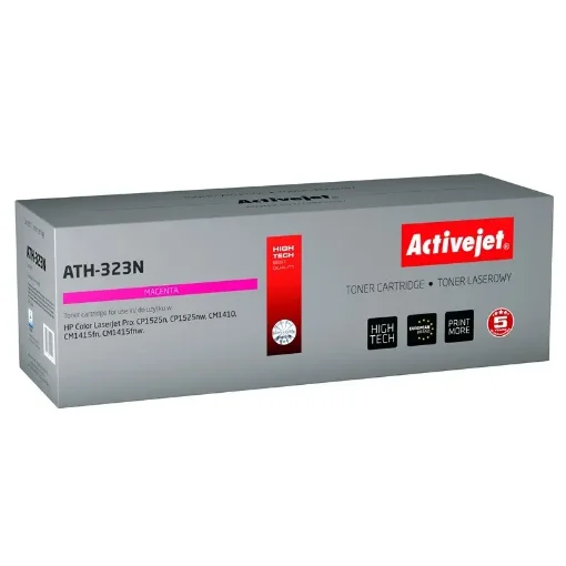 Picture of Activejet ATH-323N Toner (Replacement for Hp 128A CE323A; Supreme; 1300 Pages; Magenta) - ATH-323N