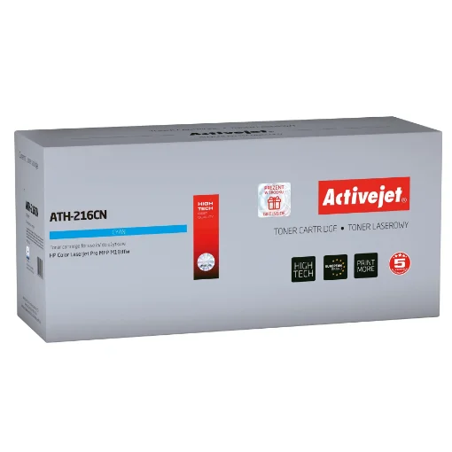 Picture of Activejet ATH-216CN Toner Cartridge for Hp Printers, Replacement Hp 216A W2411A; Supreme; 850 Pages; Blue, with Chip - ATH-216CN Chip