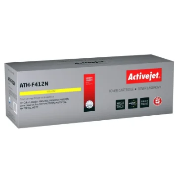 Picture of Activejet ATH-F412N Toner (Replacement for Hp 410A CF412A; Supreme; 2300 Pages; Yellow) - ATH-F412N