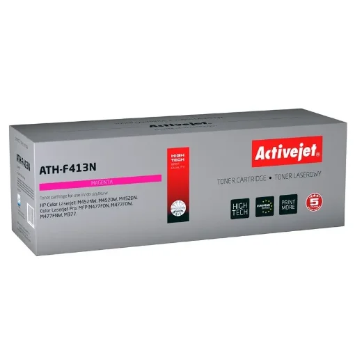 Picture of Activejet ATH-F413N Toner (Replacement for Hp 410A CF413A; Supreme; 2300 Pages; Magenta) - ATH-F413N