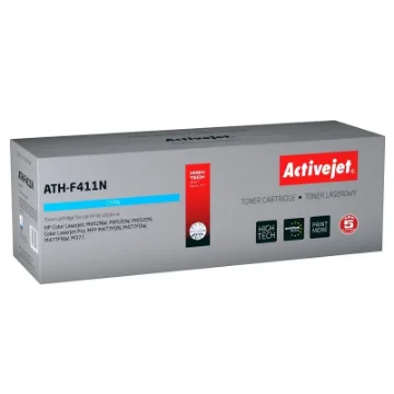 Picture of Activejet ATH-F411N Toner (Replacement for Hp 410A CF411A; Supreme; 2300 Pages; Cyan) - ATH-F411N