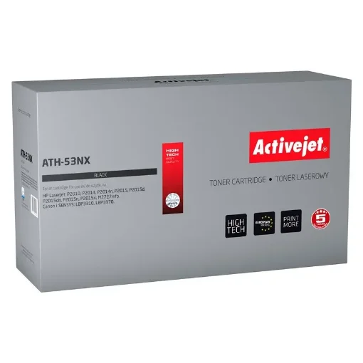 Picture of Activejet ATH-53NX Toner (Replacement for Hp 53X Q7553X, Canon CRG-715H; Supreme; 7900 Pages; Black) - ATH-53NX