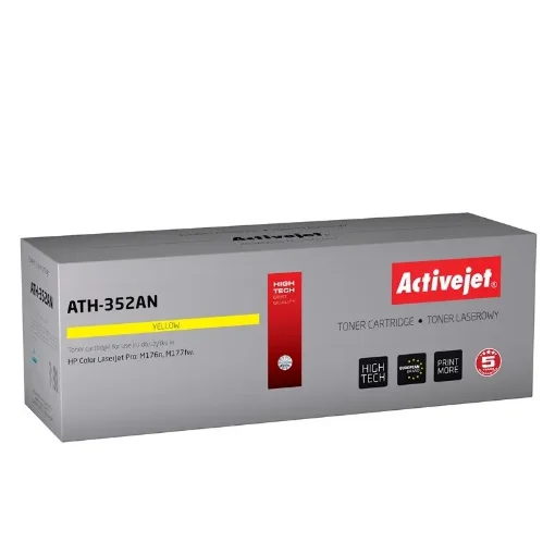 Picture of Activejet ATH-352AN Toner (Replacement for Hp CF352A; Supreme; 1100 Pages; Yellow) - ATH-352AN