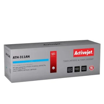 Picture of Activejet ATH-311AN Toner (Replacement for Hp 126A CE311A, Canon CRG-729C; Premium; 1000 Pages; Cyan) - ATH-311AN