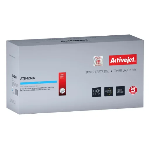 Picture of Activejet ATB-426CN Toner (Replacement for Brother TN-426C; Supreme; 6500 Pages; Cyan) - ATB-426CN