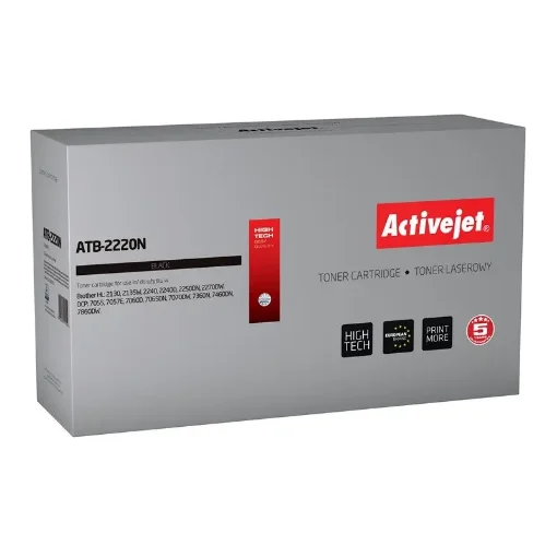 Picture of Activejet ATB-2220N Toner (Replacement for Brother Tn-2220/Tn-2010; Supreme; 2600 Pages; Black) - ATB-2220N