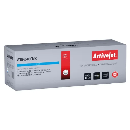 Picture of Activejet ATB-248CNX Toner for Brother Printers; Replacement Brother TN248XLC; Supreme; 2300 Pages; Blue) - ATB-248CNX