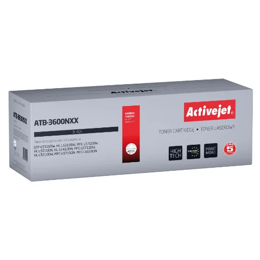 Picture of Activejet ATB-3600NXX Toner for Brother Printers; Replacementbrother TN3600XXL; Supreme; 11000 Pages; Black) - ATB-3600NXX