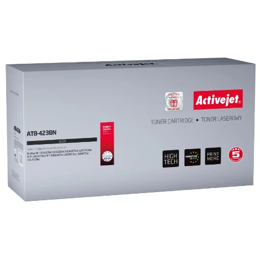 Picture of Activejet ATB-423BN Toner (Replacement for Brother TN-423BK; Supreme; 6500 Pages; Black) - ATB-423BN