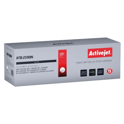 Picture of Activejet ATB-2590N Toner for Brother Printers; Replacement Brother TN2590; Supreme; 1200 Pages; Black) - ATB-2590N