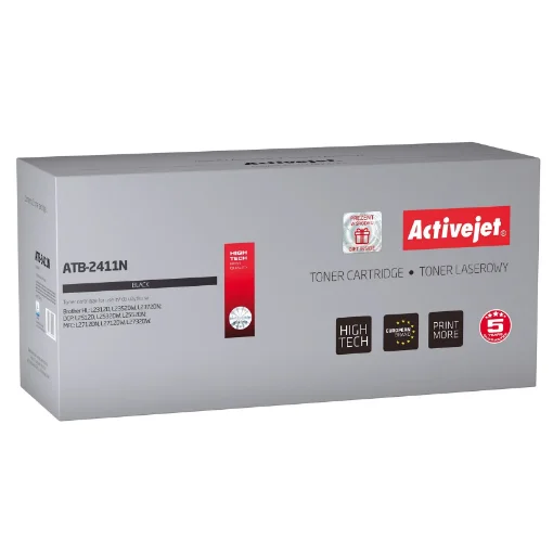 Picture of Activejet ATB-2411N Toner (Replacement for Brother Tn-2411; Supreme; 1200 Pages; Black) - ATB-2411N