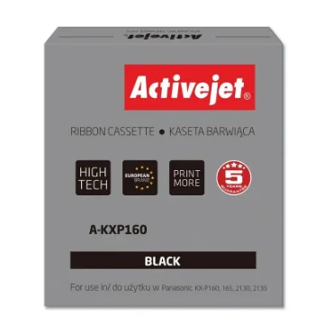 Picture of Activejet A-KXP160 Ink Ribbon (Replacement for Panasonic KXP160; Supreme; 3.000.000 Characters; Black) - A-KXP160