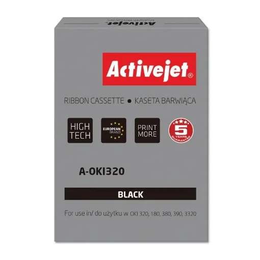 Picture of Activejet Ribbon A-OKI320 (Replacement Oki 9002303; 3000000 Characters; Supreme; Black) 100 Pieces - A-OKI320