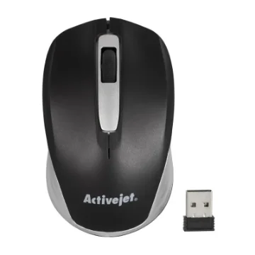 Picture of Activejet Amy-313 Wireless Computer Mouse (Optical; 1200 Dpi; Black) - Amy-313
