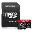 Picture of Adata AUSDX256GUI3V30SHA2-RA1 Memory Card 256 Gb Microsdxc Uhs-I Class 10 - AUSDX256GUI3V30SHA2-RA1
