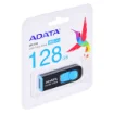 Picture of Adata Dashdrive UV128 128GB Usb Flash Drive Usb Type-A 3.2 Gen 1 (3.1 Gen 1) Black, Blue - AUV128-128G-RBE