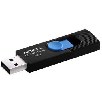 Picture of Adata UV320 Usb Flash Drive 64 Gb Usb Type-A 3.2 Gen 1 (3.1 Gen 1) Black, Blue - AUV320-64G-RBKBL