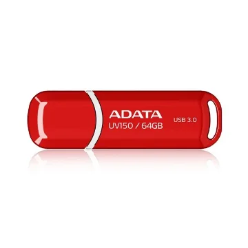 Picture of Adata 64GB Dashdrive UV150 Usb Flash Drive Usb Type-A 3.2 Gen 1 (3.1 Gen 1) Red - AUV150-64G-RRD