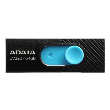 Picture of Adata UV220 Usb Flash Drive 64 Gb Usb Type-A 2.0 Black, Blue - AUV220-64G-RBKBL
