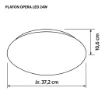 Picture of Modern Led Ceiling Plafond Activejet Opera Led 24W - Aje-Opera 24W