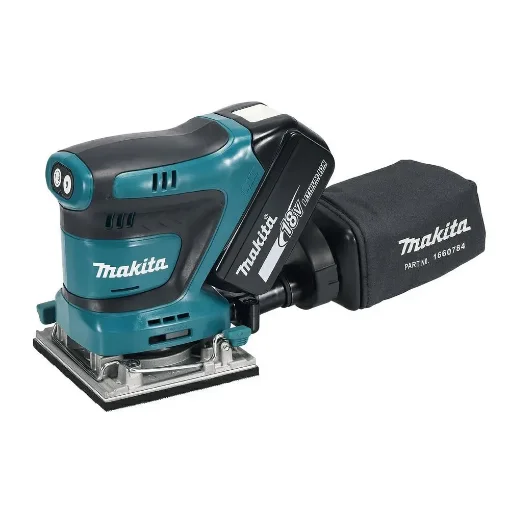 Picture of Makita DBO484Z Portable Sander Random Orbital Sander 14000 Opm Black  Blue - DBO484Z