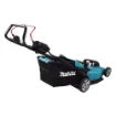 Picture of Makita DLM480Z Lawn Mower Push Lawn Mower Battery Black  Turquoise - DLM480Z