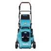 Picture of Makita DLM480Z Lawn Mower Push Lawn Mower Battery Black  Turquoise - DLM480Z