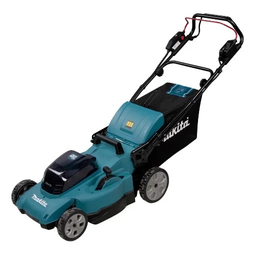 Picture of Makita DLM481Z Lawn Mower Push Lawn Mower Battery Black  Blue  Metallic - DLM481Z