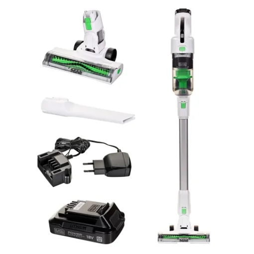 Picture of Black & Decker Revsv18d1 Stick Vacuum/Electric Broom 2-In-1 Stick Vacuum Battery Dry Bagless 0.5 L 36 W Green  White 2 Ah - Revsv18d1-Qw