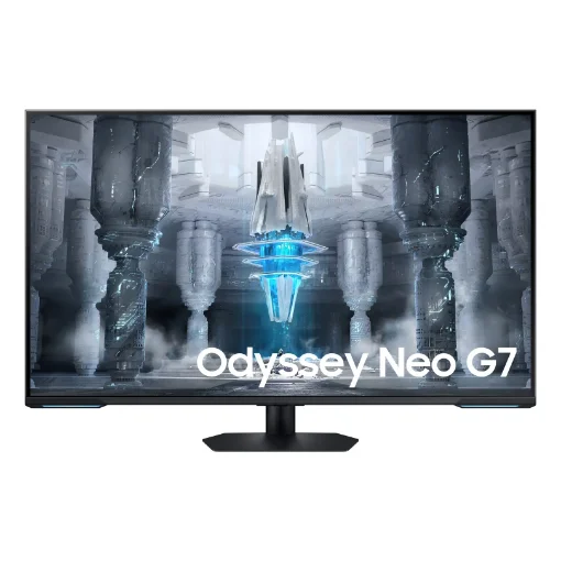 Picture of Samsung S43cg700nu Computer Monitor 109.2 Cm (43") 3840 X 2160 Pixels 4K Ultra Hd Led Black, White - Ls43cg700nuxen